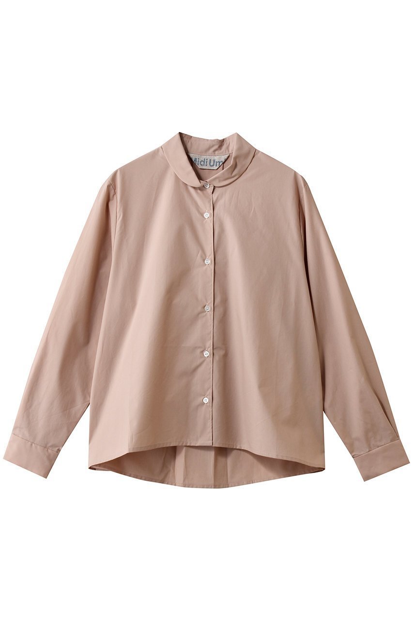 【ミディウミ/MidiUmi】のdutch collar shirt シャツ インテリア・キッズ・メンズ・レディースファッション・服の通販 founy(ファニー) ファッション Fashion レディースファッション Fashion for Women トップス・カットソー Cut & Sew Tops シャツ・ブラウス・オフィスカジュアル Elegant Blouses & Button-Ups シンプル Simple, Minimal スリーブ Sleeve, Long Sleeve / Short Sleeve タイプライター Typewriter Fabric, Crisp Cotton フロント Front, Front Design ロング Long, Long-Length pink|ID: prp329100004899433 ipo3291000000036656843