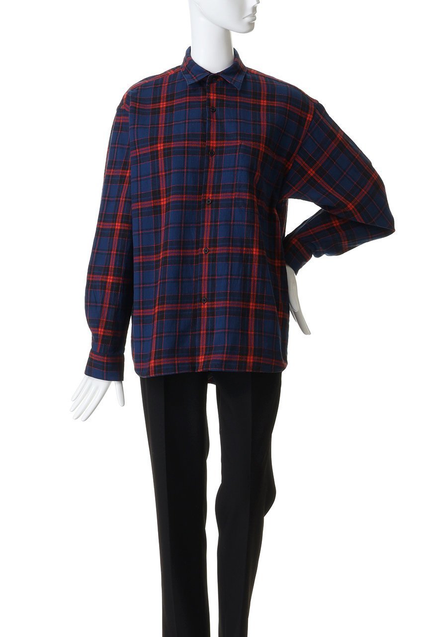 【オブラダ/Oblada】のチェックオーセンティックシャツ 人気、トレンドファッション・服の通販 founy(ファニー) ファッション Fashion レディースファッション Fashion for Women トップス・カットソー Cut & Sew Tops シャツ・ブラウス・オフィスカジュアル Elegant Blouses & Button-Ups スラックス Slacks, Dress Pants スリーブ Sleeve, Long Sleeve / Short Sleeve チェック Check, Plaid, Tartan デニム Denim, Jeans Material ロング Long, Long-Length other-2|ID: prp329100004899445 ipo3291000000036656938