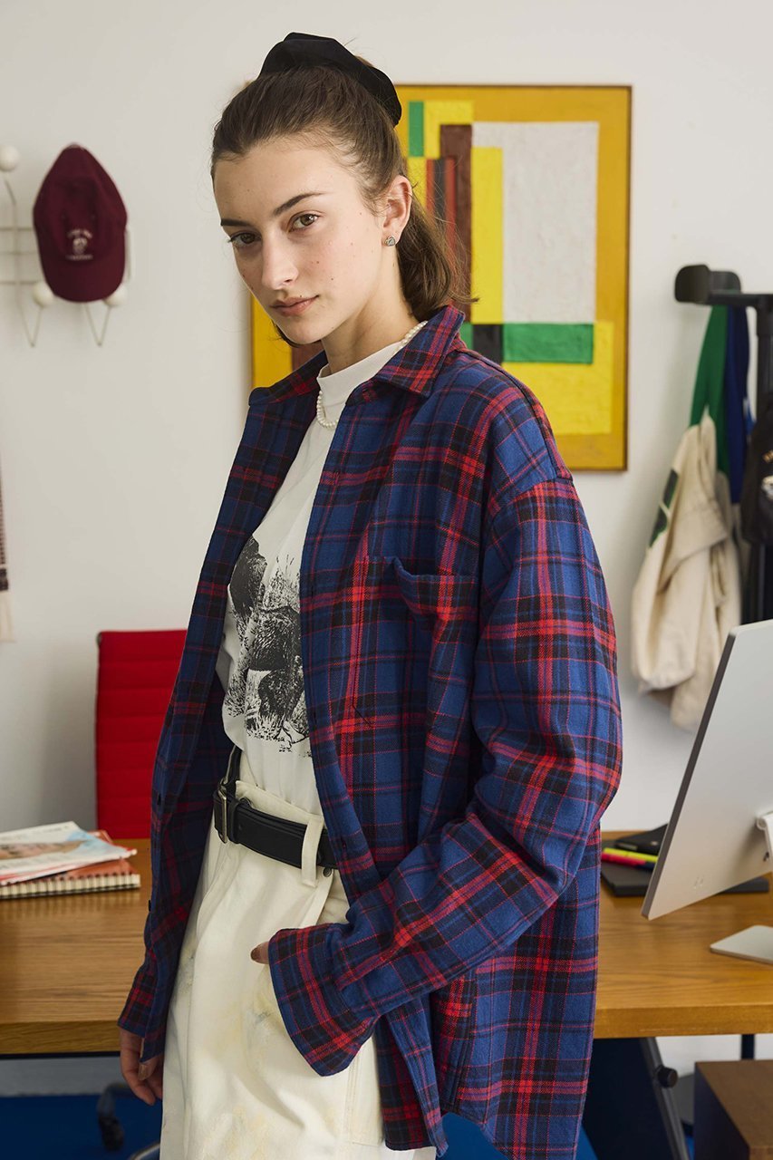 【オブラダ/Oblada】のチェックオーセンティックシャツ 人気、トレンドファッション・服の通販 founy(ファニー) ファッション Fashion レディースファッション Fashion for Women トップス・カットソー Cut & Sew Tops シャツ・ブラウス・オフィスカジュアル Elegant Blouses & Button-Ups スラックス Slacks, Dress Pants スリーブ Sleeve, Long Sleeve / Short Sleeve チェック Check, Plaid, Tartan デニム Denim, Jeans Material ロング Long, Long-Length other-7|ID: prp329100004899445 ipo3291000000036656946