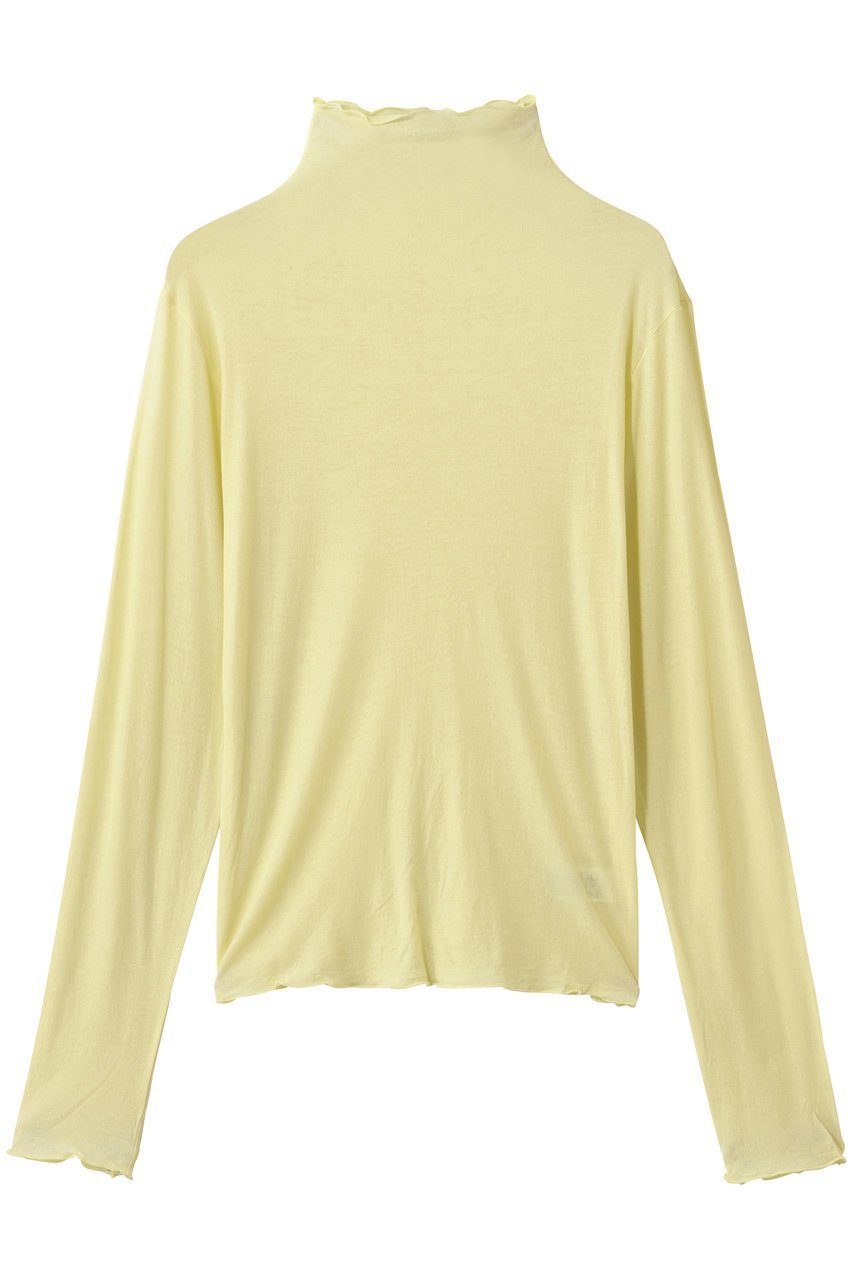 【スリー ドッツ/three dots】のソフトシースルー メロウタートル インテリア・キッズ・メンズ・レディースファッション・服の通販 founy(ファニー) ファッション Fashion レディースファッション Fashion for Women トップス・カットソー Cut & Sew Tops シャツ・ブラウス・オフィスカジュアル Elegant Blouses & Button-Ups ロングTシャツ・Tシャツ Longline T-Shirts & Tees カットソー・ベーシックTシャツ Cut-and-Sewn Tops / Stretch Tees & Basics インナー Innerwear キャミソール Camisole, Spaghetti Strap Top スウェット / スエット Sweatshirt, Sweatwear スリーブ Sleeve, Long Sleeve / Short Sleeve ロング Long, Long-Length 春 Spring ライムレモン|ID: prp329100004899460 ipo3291000000036657058