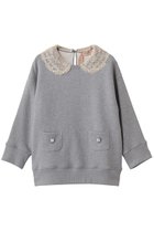 【ヌメロ ヴェントゥーノ/N°21】のレースカラープルオーバー 人気、トレンドファッション・服の通販 founy(ファニー) ファッション Fashion レディースファッション Fashion for Women トップス・カットソー Cut & Sew Tops シャツ・ブラウス・オフィスカジュアル Elegant Blouses & Button-Ups ロングTシャツ・Tシャツ Longline T-Shirts & Tees カジュアルプルオーバー・ニットトップス Pullovers & Knit Tops / Casual Pullovers カットソー・ベーシックTシャツ Cut-and-Sewn Tops / Stretch Tees & Basics おすすめ Recommended / Our Picks ジャケット Jacket, Outerwear スリーブ Sleeve, Long Sleeve / Short Sleeve フェミニン Feminine, Girly ポケット Pocket, Pocket Detail レース Lace, Lace Fabric ロング Long, Long-Length エレガント 上品 Elegant thumbnail グレー|ID: prp329100004899480 ipo3291000000036657194