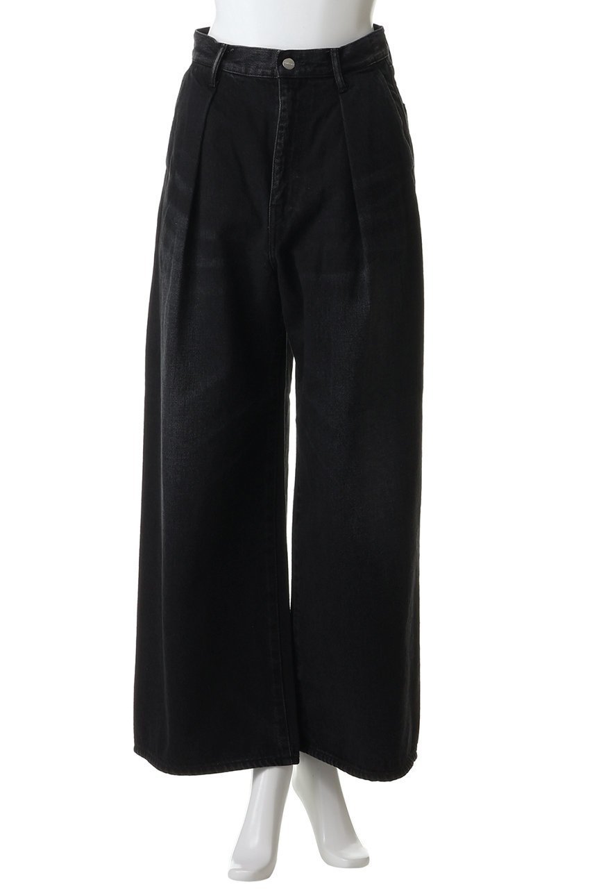 【グラフペーパー/Graphpaper】のSelvage Denim Two Tuck Wide Pants 人気、トレンドファッション・服の通販 founy(ファニー) 　ファッション　Fashion　レディースファッション　Fashion for Women　パンツ　Pants & Trousers　デニムパンツ・ジーンズ・美脚デニム　Denim Jeans & Pants　デニム　Denim, Jeans Material　モダン　Modern, Contemporary　エレガント 上品　Elegant　other-2|ID: prp329100004899503 ipo3291000000036657362