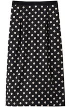 【デザイン ワークス/DESIGN WORKS】の【セットアップ対応】ドットプリントミドル丈スカート ブラック1|ID: prp329100004899525 ipo3291000000036657517