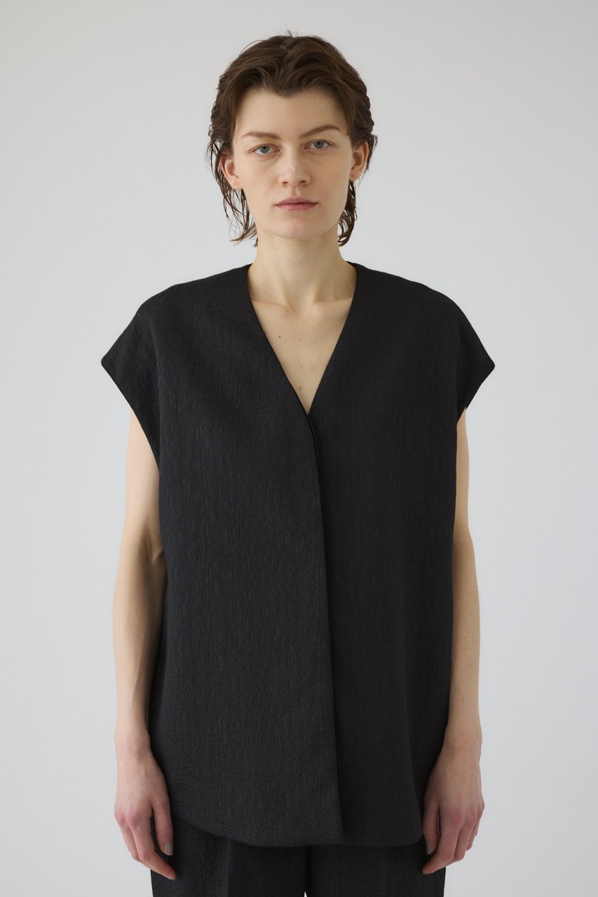 【リムアーク/RIM.ARK】の【4/1 10:00販売開始】Glossy JQ shape vest/ベスト 人気、トレンドファッション・服の通販 founy(ファニー) 　ファッション　Fashion　レディースファッション　Fashion for Women　アウター　Coat / Outerwear Collection　レディースジャケット・軽アウター　Jackets　おすすめ　Recommended / Our Picks　シェイプ　Shape, Slim Fit　ジャケット　Jacket, Outerwear　セットアップ　Set-Up, Coordinated Outfit　ベスト　Vest, Waistcoat　エレガント 上品　Elegant　ビジネス 仕事 通勤　Business / Work / Commuting　新作・新入荷　New Arrivals / New In　other-7|ID: prp329100004899543 ipo3291000000036657672