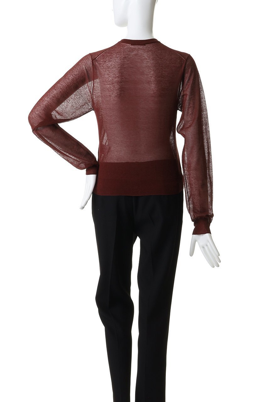 【イレーヴ/YLEVE】のシアー リブ ニット カーディガン 人気、トレンドファッション・服の通販 founy(ファニー) ファッション Fashion レディースファッション Fashion for Women トップス・カットソー Cut & Sew Tops ニット Knit Tops & Sweaters カーディガン・羽織り Layered Style Cardigans カーディガン Cardigan, Knitwear コンパクト Compact, Small Size シアー Sheer, See-Through フォルム Silhouette, Form エレガント 上品 Elegant other-4|ID: prp329100004899563 ipo3291000000036657828