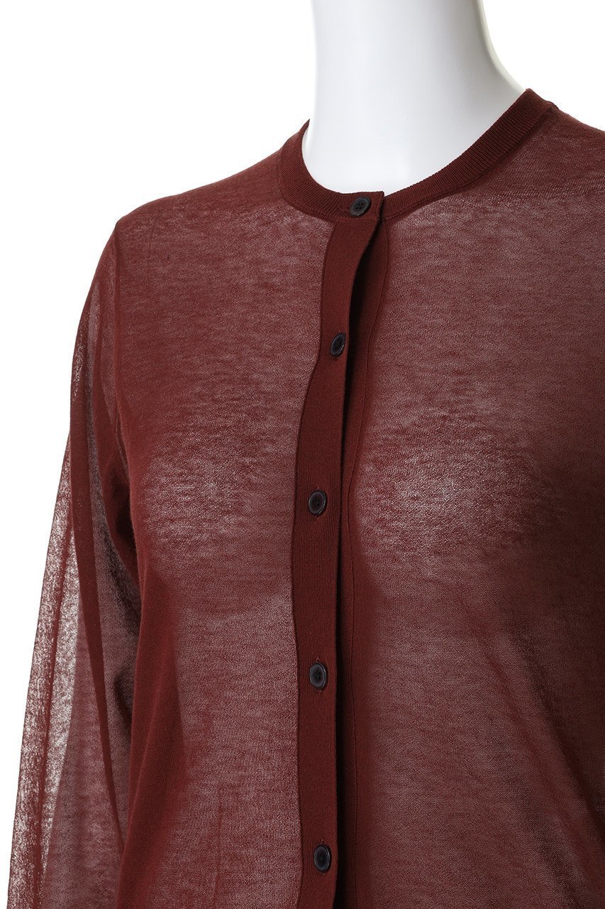 【イレーヴ/YLEVE】のシアー リブ ニット カーディガン 人気、トレンドファッション・服の通販 founy(ファニー) ファッション Fashion レディースファッション Fashion for Women トップス・カットソー Cut & Sew Tops ニット Knit Tops & Sweaters カーディガン・羽織り Layered Style Cardigans カーディガン Cardigan, Knitwear コンパクト Compact, Small Size シアー Sheer, See-Through フォルム Silhouette, Form エレガント 上品 Elegant other-5|ID: prp329100004899563 ipo3291000000036657829