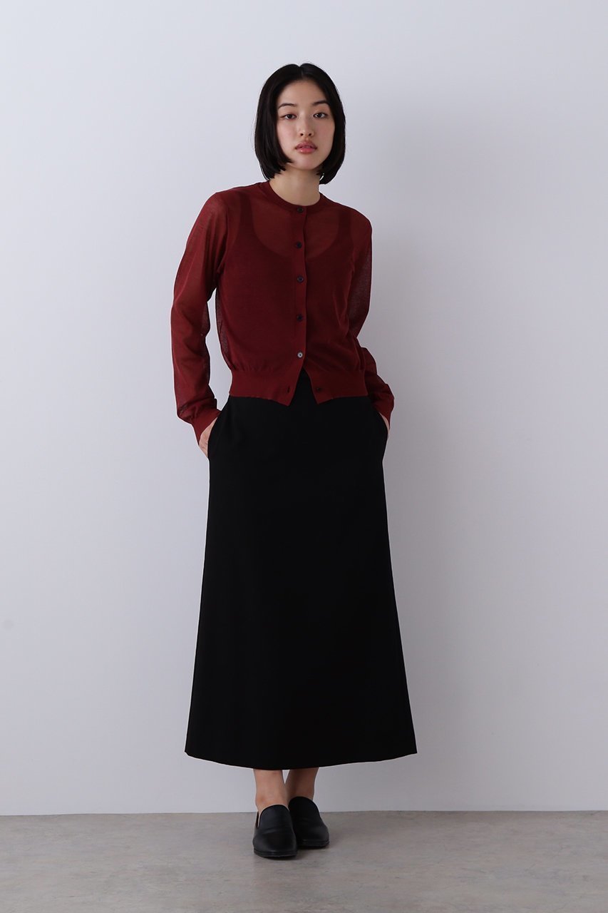 【イレーヴ/YLEVE】のシアー リブ ニット カーディガン 人気、トレンドファッション・服の通販 founy(ファニー) ファッション Fashion レディースファッション Fashion for Women トップス・カットソー Cut & Sew Tops ニット Knit Tops & Sweaters カーディガン・羽織り Layered Style Cardigans カーディガン Cardigan, Knitwear コンパクト Compact, Small Size シアー Sheer, See-Through フォルム Silhouette, Form エレガント 上品 Elegant other-6|ID: prp329100004899563 ipo3291000000036657830