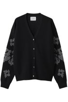 【ミディウミソリッド/MIDIUMISOLID】のflower jacquard C/D カーディガン black|ID: prp329100004899570 ipo3291000000036657886