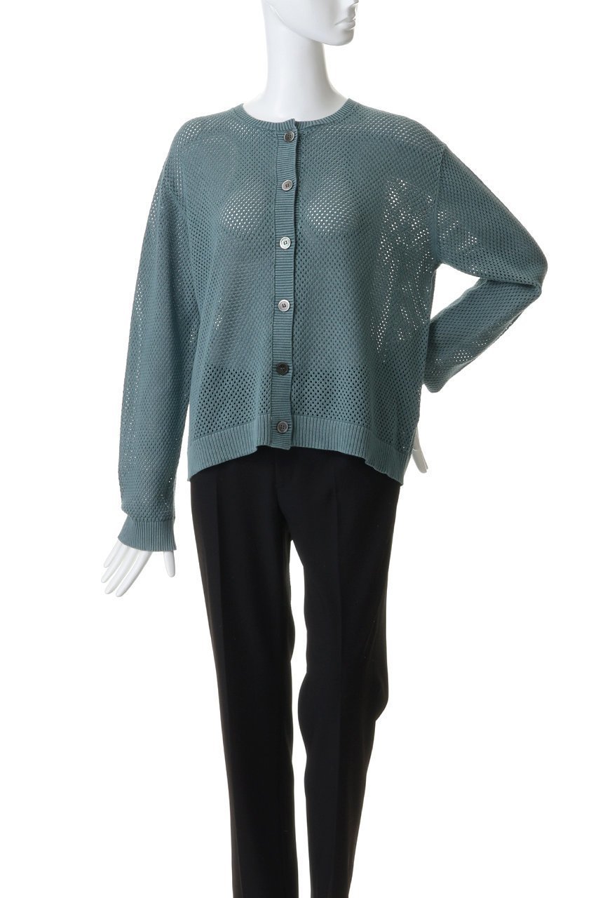 【ミズイロ インド/mizuiro ind】のstone wash mesh crew neck C/D カーディガン 人気、トレンドファッション・服の通販 founy(ファニー) 　ファッション　Fashion　レディースファッション　Fashion for Women　トップス・カットソー　Cut & Sew Tops　ニット　Knit Tops & Sweaters　カーディガン・羽織り　Layered Style Cardigans　ウォッシュ　Washed Finish　カーディガン　Cardigan, Knitwear　トレンド　Trend, Trending Now　ベーシック　Basic, Essential　other-2|ID: prp329100004899573 ipo3291000000036657913
