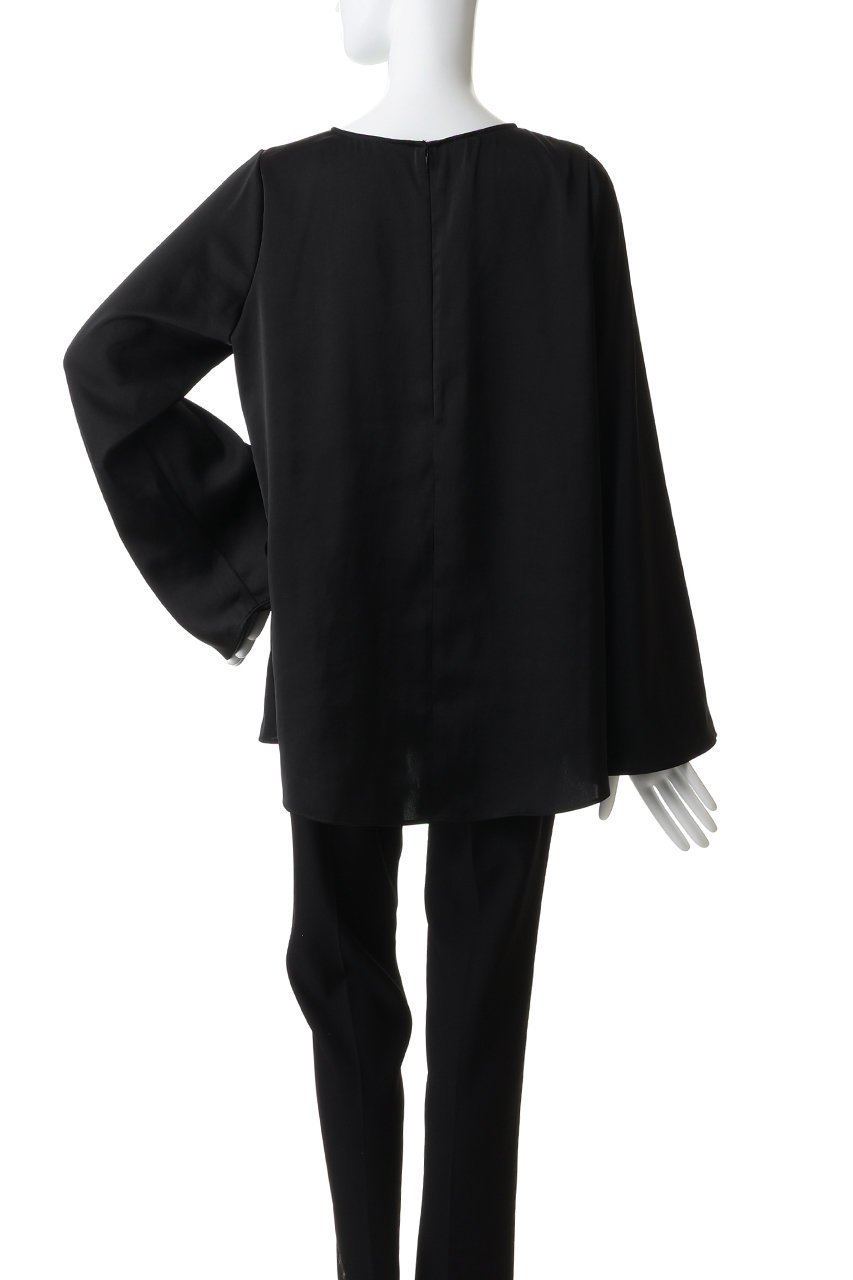 【ハー/HER.】のサテンフレアスリーブブラウス 人気、トレンドファッション・服の通販 founy(ファニー) 　ファッション　Fashion　レディースファッション　Fashion for Women　トップス・カットソー　Cut & Sew Tops　シャツ・ブラウス・オフィスカジュアル　Elegant Blouses & Button-Ups　おすすめ　Recommended / Our Picks　サテン　Satin, Glossy Fabric　シンプル　Simple, Minimal　スリーブ　Sleeve, Long Sleeve / Short Sleeve　セットアップ　Set-Up, Coordinated Outfit　フレア　Flare, Flared　ロング　Long, Long-Length　other-4|ID: prp329100004899604 ipo3291000000036658195