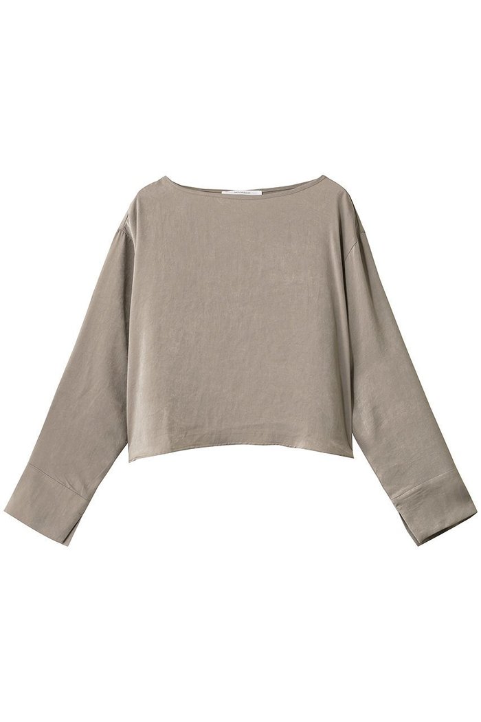 【ミディウミソリッド/MIDIUMISOLID】のサテンプルオーバー インテリア・キッズ・メンズ・レディースファッション・服の通販 founy(ファニー) https://founy.com/ ファッション Fashion レディースファッション Fashion for Women トップス・カットソー Cut & Sew Tops シャツ・ブラウス・オフィスカジュアル Elegant Blouses & Button-Ups カジュアルプルオーバー・ニットトップス Pullovers & Knit Tops / Casual Pullovers サテン Satin, Glossy Fabric ショート Short, Short Length スリーブ Sleeve, Long Sleeve / Short Sleeve バランス Balance, Style Balance ロング Long, Long-Length エレガント 上品 Elegant |ID: prp329100004899615 ipo3291000000036658342