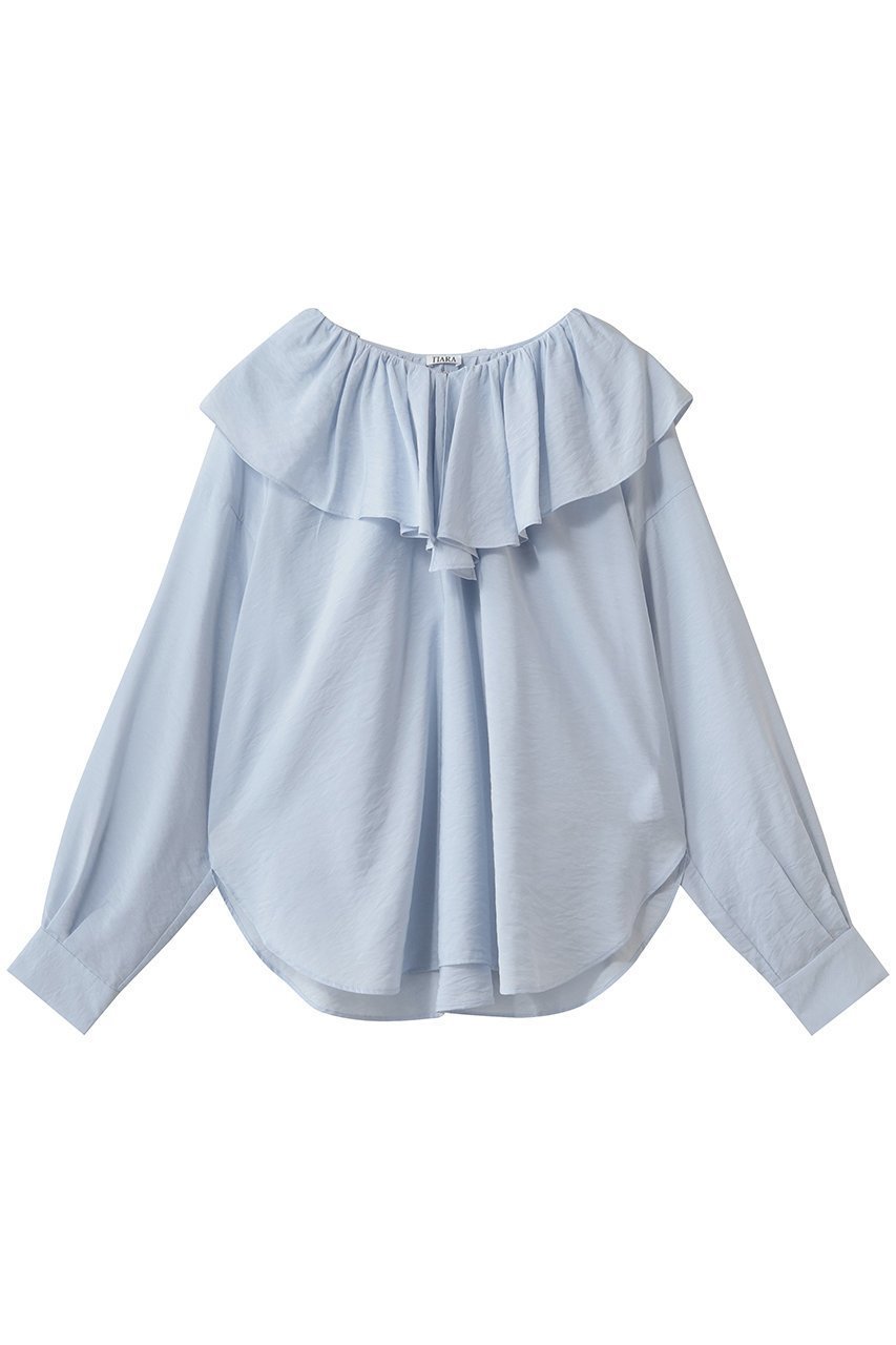 【ティアラ/Tiara】のフリルギャザーブラウス インテリア・キッズ・メンズ・レディースファッション・服の通販 founy(ファニー) ファッション Fashion レディースファッション Fashion for Women トップス・カットソー Cut & Sew Tops シャツ・ブラウス・オフィスカジュアル Elegant Blouses & Button-Ups ギャザー Gathered, Ruffled シアー Sheer, See-Through スリーブ Sleeve, Long Sleeve / Short Sleeve フリル Frill, Ruffle ロング Long, Long-Length 新作・新入荷 New Arrivals / New In サックス|ID: prp329100004899628 ipo3291000000036658767
