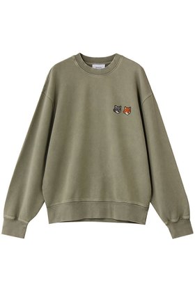 【メゾン キツネ/MAISON KITSUNE / MEN】の【MEN】DOUBLE FOX HEAD FADED COMFORT スウェットシャツ 人気、トレンドファッション・服の通販 founy(ファニー) ファッション Fashion メンズファッション Fashion for Men トップス・カットソー Cut & Sew Tops パーカー・フーディー / カジュアルコーデ Hoodies & Parkas メンズシャツ Shirts スラックス Slacks, Dress Pants デニム Denim, Jeans Material パッチ Patch, Appliqué 新作・新入荷 New Arrivals / New In |ID:prp329100004899633