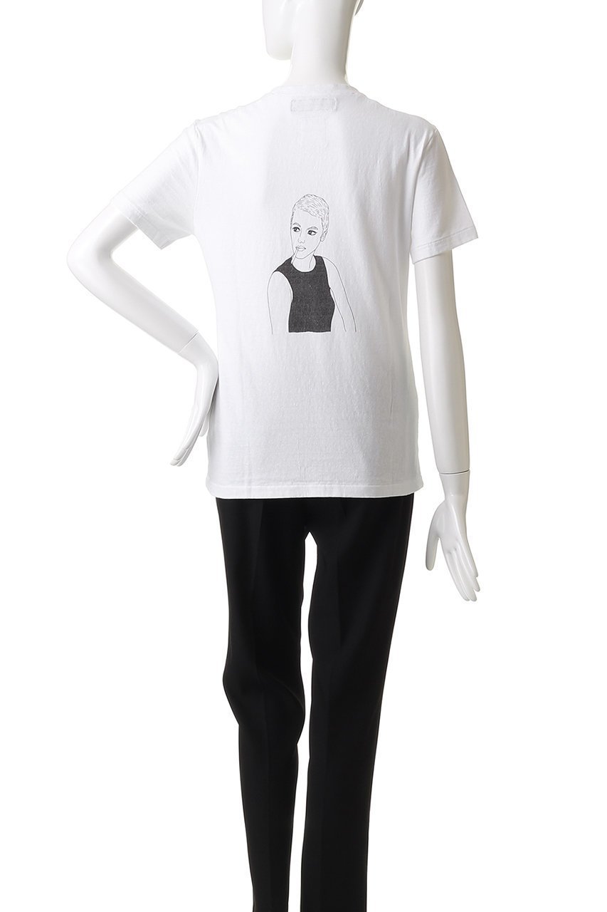 【マディソンブルー/MADISONBLUE】のCREW NECK TEE JEAN クルーネックTシャツ 人気、トレンドファッション・服の通販 founy(ファニー) 　ファッション　Fashion　レディースファッション　Fashion for Women　トップス・カットソー　Cut & Sew Tops　シャツ・ブラウス・オフィスカジュアル　Elegant Blouses & Button-Ups　ロングTシャツ・Tシャツ　Longline T-Shirts & Tees　カットソー・ベーシックTシャツ　Cut-and-Sewn Tops / Stretch Tees & Basics　イラスト　Illustration　ショート　Short, Short Length　シンプル　Simple, Minimal　スリーブ　Sleeve, Long Sleeve / Short Sleeve　プリント　Print, Printed Pattern　再入荷　Restock / Back in Stock　other-4|ID: prp329100004899637 ipo3291000000036658904