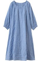 【ナナデコール/nanadecor】のユーカリギャザーワンピース ブルー|ID: prp329100004899638 ipo3291000000036658907