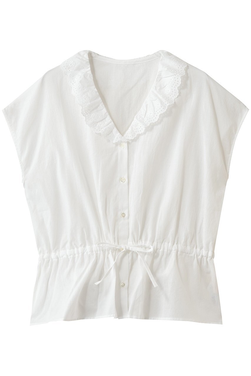 【ナナデコール/nanadecor】のクラシックローズレースブラウス インテリア・キッズ・メンズ・レディースファッション・服の通販 founy(ファニー) 　ファッション　Fashion　レディースファッション　Fashion for Women　トップス・カットソー　Cut & Sew Tops　シャツ・ブラウス・オフィスカジュアル　Elegant Blouses & Button-Ups　クラシック　Classic, Timeless Style　スリーブ　Sleeve, Long Sleeve / Short Sleeve　バランス　Balance, Style Balance　フェミニン　Feminine, Girly　ボトム　Bottoms, Lower Wear　モチーフ　Motif, Design Theme　リボン　Ribbon, Bow　レース　Lace, Lace Fabric　ロング　Long, Long-Length　ローズ　Rose, Rose Motif　エレガント 上品　Elegant　新作・新入荷　New Arrivals / New In　ホワイト|ID: prp329100004899641 ipo3291000000036658929