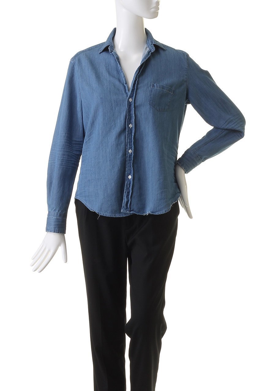 【フランク&アイリーン/Frank&Eileen】のEILEEN コアイタリアンインディゴデニム デニムシャツ 人気、トレンドファッション・服の通販 founy(ファニー) ファッション Fashion レディースファッション Fashion for Women トップス・カットソー Cut & Sew Tops シャツ・ブラウス・オフィスカジュアル Elegant Blouses & Button-Ups スリム Slim, Slim Fit スリーブ Sleeve, Long Sleeve / Short Sleeve デニム Denim, Jeans Material ロング Long, Long-Length 定番 Standard, Basic Item other-2|ID: prp329100004899649 ipo3291000000036659135