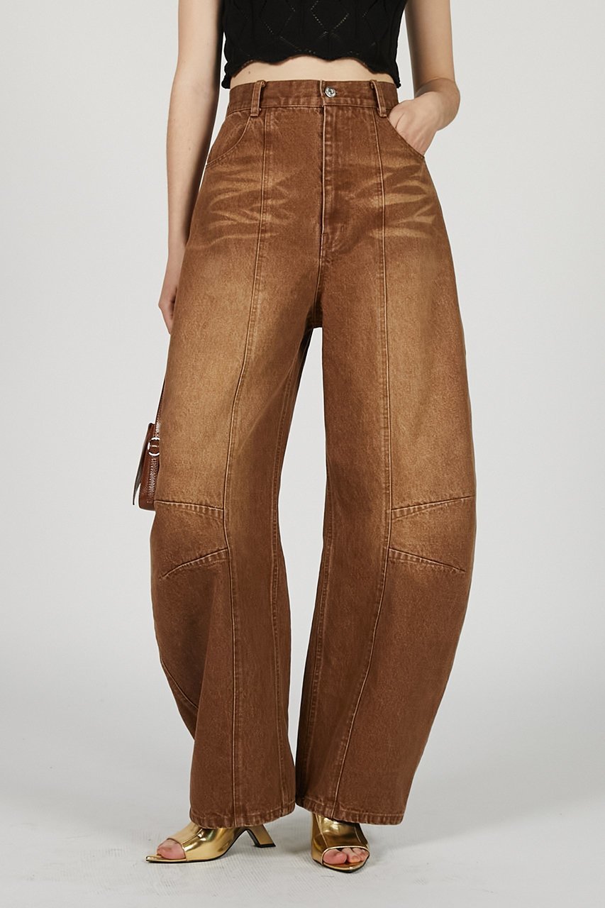 【プランク プロジェクト/PRANK PROJECT】のカーブコクーンデニム / Curved Cocoon Denim 人気、トレンドファッション・服の通販 founy(ファニー) 　ファッション　Fashion　レディースファッション　Fashion for Women　パンツ　Pants & Trousers　デニムパンツ・ジーンズ・美脚デニム　Denim Jeans & Pants　コンパクト　Compact, Small Size　デニム　Denim, Jeans Material　ロマンティック　Romantic, Feminine Style　ワイド　Wide, Wide Fit　再入荷　Restock / Back in Stock　other-7|ID: prp329100004899668 ipo3291000000036659544