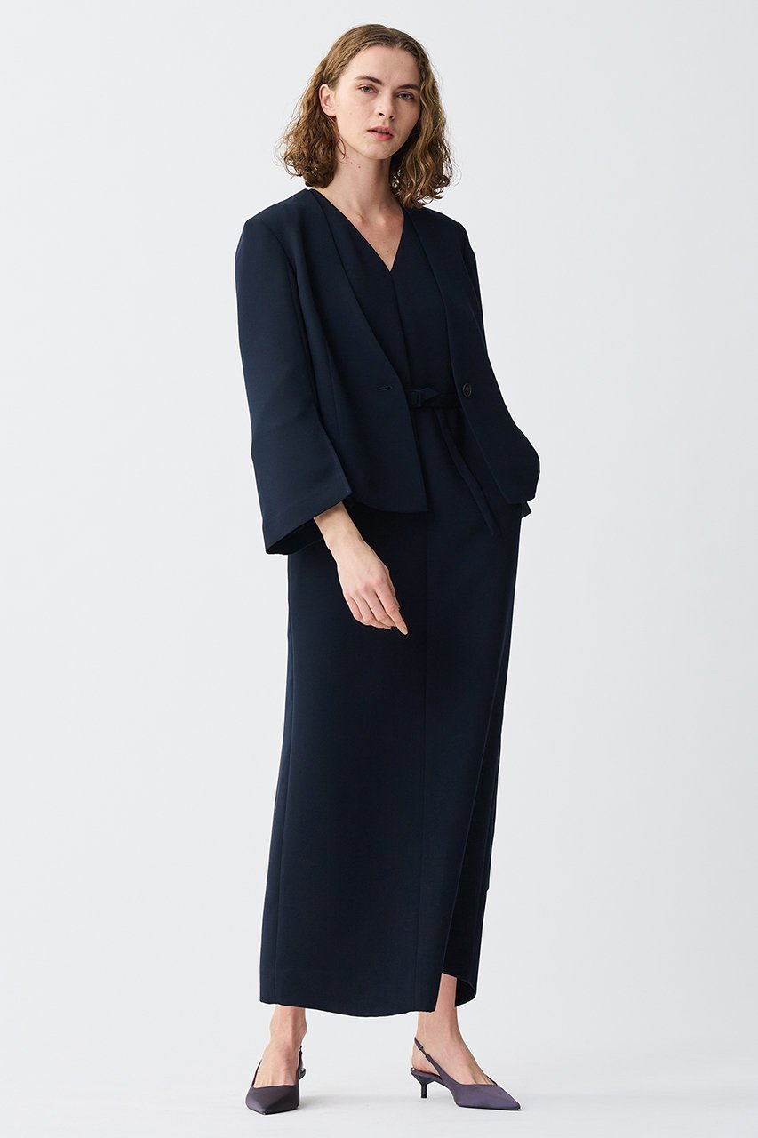 【アンクレイヴ/uncrave】のウォッシャブルダブルクロス /ワンピース 人気、トレンドファッション・服の通販 founy(ファニー) 　ファッション　Fashion　レディースファッション　Fashion for Women　ワンピース　Dresses　チュニック　Tunic Tops & Dresses　スリーブ　Sleeve, Long Sleeve / Short Sleeve　ダブル　Double, Double-Breasted　チュニック　Tunic, Long Top　ロング　Long, Long-Length　エレガント 上品　Elegant　other-7|ID: prp329100004899676 ipo3291000000036659631