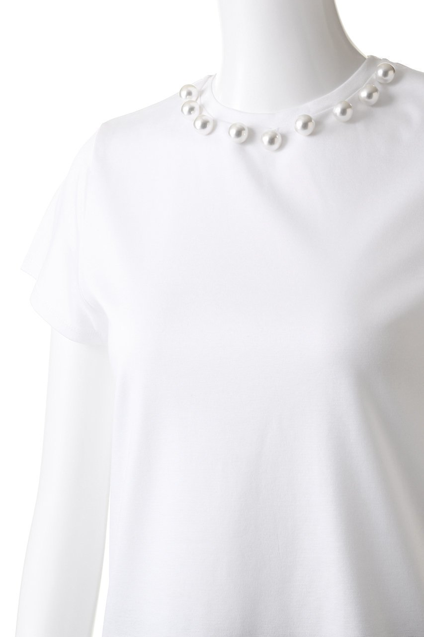【アミカ/AMICA】のパールTシャツ 人気、トレンドファッション・服の通販 founy(ファニー) ファッション Fashion レディースファッション Fashion for Women トップス・カットソー Cut & Sew Tops シャツ・ブラウス・オフィスカジュアル Elegant Blouses & Button-Ups ロングTシャツ・Tシャツ Longline T-Shirts & Tees カットソー・ベーシックTシャツ Cut-and-Sewn Tops / Stretch Tees & Basics おすすめ Recommended / Our Picks ショート Short, Short Length シンプル Simple, Minimal スリーブ Sleeve, Long Sleeve / Short Sleeve パール Pearl, Pearl Accent ボトム Bottoms, Lower Wear other-5|ID: prp329100004899682 ipo3291000000036659679