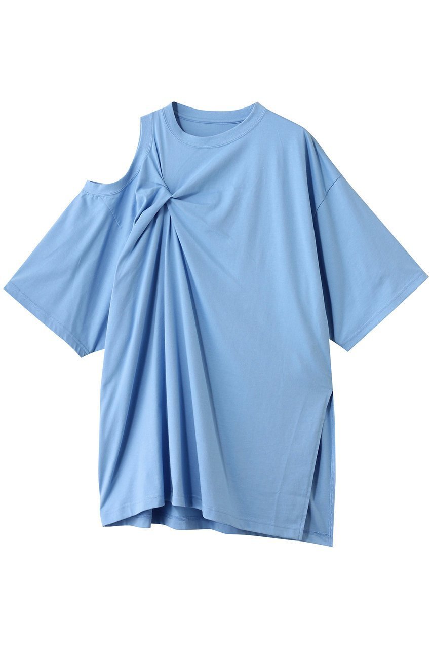 【メゾンスペシャル/MAISON SPECIAL】のMultiway Twist T-shirt/マルチウェイツイストTシャツ インテリア・キッズ・メンズ・レディースファッション・服の通販 founy(ファニー) ファッション Fashion レディースファッション Fashion for Women トップス・カットソー Cut & Sew Tops シャツ・ブラウス・オフィスカジュアル Elegant Blouses & Button-Ups ロングTシャツ・Tシャツ Longline T-Shirts & Tees カットソー・ベーシックTシャツ Cut-and-Sewn Tops / Stretch Tees & Basics ショート Short, Short Length スリーブ Sleeve, Long Sleeve / Short Sleeve ツイスト Tweed, Tweed Fabric ドレープ Drape, Draping Fabric ノースリーブ Sleeveless, No-Sleeve ビッグ Big, Oversized BLU(ブルー)|ID: prp329100004899686 ipo3291000000036659716