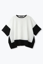 【レリル/lelill】のハイテクバイカラーケープ 人気、トレンドファッション・服の通販 founy(ファニー) ファッション Fashion レディースファッション Fashion for Women トップス・カットソー Cut & Sew Tops シャツ・ブラウス・オフィスカジュアル Elegant Blouses & Button-Ups ロングTシャツ・Tシャツ Longline T-Shirts & Tees カットソー・ベーシックTシャツ Cut-and-Sewn Tops / Stretch Tees & Basics ショート Short, Short Length スリーブ Sleeve, Long Sleeve / Short Sleeve ワイド Wide, Wide Fit 夏 Summer 軽量 Lightweight, Ultra Light thumbnail オフホワイト|ID: prp329100004899692 ipo3291000000036659781