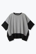 【レリル/lelill】のハイテクバイカラーケープ 人気、トレンドファッション・服の通販 founy(ファニー) ファッション Fashion レディースファッション Fashion for Women トップス・カットソー Cut & Sew Tops シャツ・ブラウス・オフィスカジュアル Elegant Blouses & Button-Ups ロングTシャツ・Tシャツ Longline T-Shirts & Tees カットソー・ベーシックTシャツ Cut-and-Sewn Tops / Stretch Tees & Basics ショート Short, Short Length スリーブ Sleeve, Long Sleeve / Short Sleeve ワイド Wide, Wide Fit 夏 Summer 軽量 Lightweight, Ultra Light thumbnail グレー|ID: prp329100004899692 ipo3291000000036659782