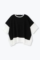 【レリル/lelill】のハイテクバイカラーケープ 人気、トレンドファッション・服の通販 founy(ファニー) ファッション Fashion レディースファッション Fashion for Women トップス・カットソー Cut & Sew Tops シャツ・ブラウス・オフィスカジュアル Elegant Blouses & Button-Ups ロングTシャツ・Tシャツ Longline T-Shirts & Tees カットソー・ベーシックTシャツ Cut-and-Sewn Tops / Stretch Tees & Basics ショート Short, Short Length スリーブ Sleeve, Long Sleeve / Short Sleeve ワイド Wide, Wide Fit 夏 Summer 軽量 Lightweight, Ultra Light thumbnail ブラック|ID: prp329100004899692 ipo3291000000036659784