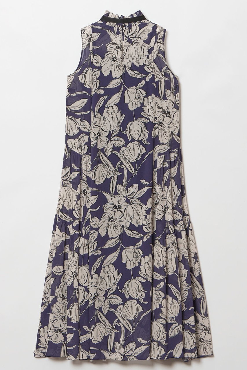 【アルアバイル/allureville】の楊柳シアーフラワープリントワンピース 人気、トレンドファッション・服の通販 founy(ファニー) ファッション Fashion レディースファッション Fashion for Women ワンピース Dresses チュニック Tunic Tops & Dresses イタリア Italy シアー Sheer, See-Through シャーリング Shirring, Ruched シンプル Simple, Minimal スタンド Stand Collar, Upright Stand チュニック Tunic, Long Top フリル Frill, Ruffle プリント Print, Printed Pattern ロング Long, Long-Length other-2|ID: prp329100004899696 ipo3291000000036659817