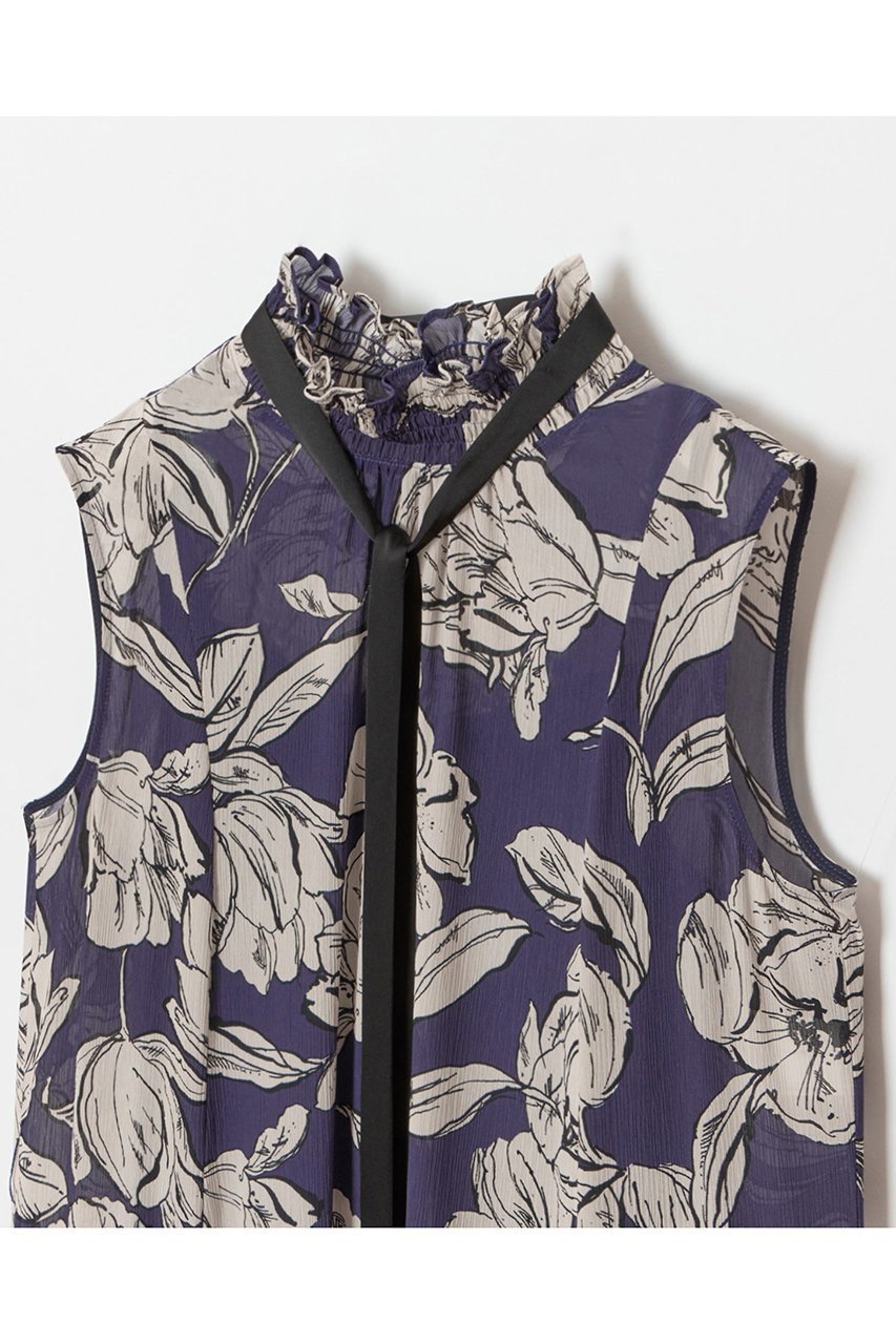 【アルアバイル/allureville】の楊柳シアーフラワープリントワンピース 人気、トレンドファッション・服の通販 founy(ファニー) ファッション Fashion レディースファッション Fashion for Women ワンピース Dresses チュニック Tunic Tops & Dresses イタリア Italy シアー Sheer, See-Through シャーリング Shirring, Ruched シンプル Simple, Minimal スタンド Stand Collar, Upright Stand チュニック Tunic, Long Top フリル Frill, Ruffle プリント Print, Printed Pattern ロング Long, Long-Length other-3|ID: prp329100004899696 ipo3291000000036659820