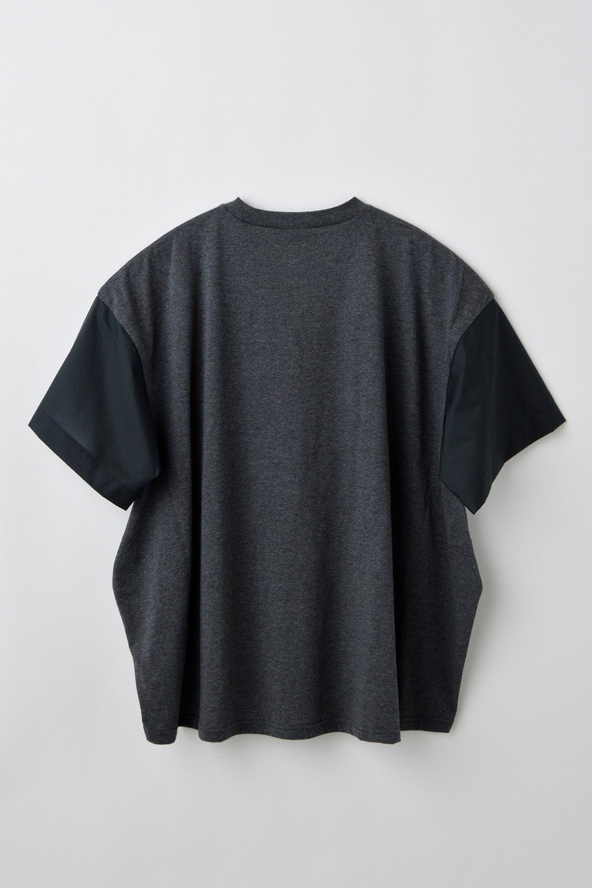 【ナゴンスタンス/nagonstans】のSingle Jersey mix P.O/プルオーバー 人気、トレンドファッション・服の通販 founy(ファニー) 　ファッション　Fashion　レディースファッション　Fashion for Women　トップス・カットソー　Cut & Sew Tops　シャツ・ブラウス・オフィスカジュアル　Elegant Blouses & Button-Ups　ロングTシャツ・Tシャツ　Longline T-Shirts & Tees　カジュアルプルオーバー・ニットトップス　Pullovers & Knit Tops / Casual Pullovers　カットソー・ベーシックTシャツ　Cut-and-Sewn Tops / Stretch Tees & Basics　ショート　Short, Short Length　スリーブ　Sleeve, Long Sleeve / Short Sleeve　ドッキング　Docking, Mixed Material　ミックス　Mix, Mixed Style　ルーズ　Loose, Oversized　other-2|ID: prp329100004899706 ipo3291000000036659860