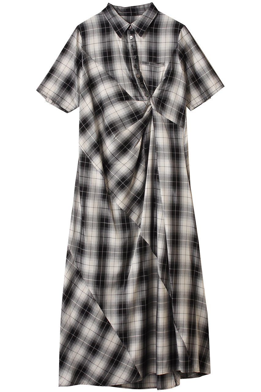 【メゾンスペシャル/MAISON SPECIAL】のTwist Polo Shirt Dress/ツイストポロシャツワンピース インテリア・キッズ・メンズ・レディースファッション・服の通販 founy(ファニー) ファッション Fashion レディースファッション Fashion for Women ワンピース Dresses フォーマル・パーティードレス・結婚式用ドレス Elegant & Casual Dresses シャツワンピース / 1枚で着映えコーデ Shirt Dresses チュニック Tunic Tops & Dresses インナー Innerwear 切替 Switching, Contrast Panel ストライプ Stripe, Striped Pattern チェック Check, Plaid, Tartan チュニック Tunic, Long Top ツイスト Tweed, Tweed Fabric ドレープ Drape, Draping Fabric ポロシャツ Polo Shirt, Collared Tee マキシ Maxi, Full Length ヨーク Yoke, Yoke Design ランダム Random, Irregular ロング Long, Long-Length 夏 Summer BLK(ブラック)|ID: prp329100004899733 ipo3291000000036659940