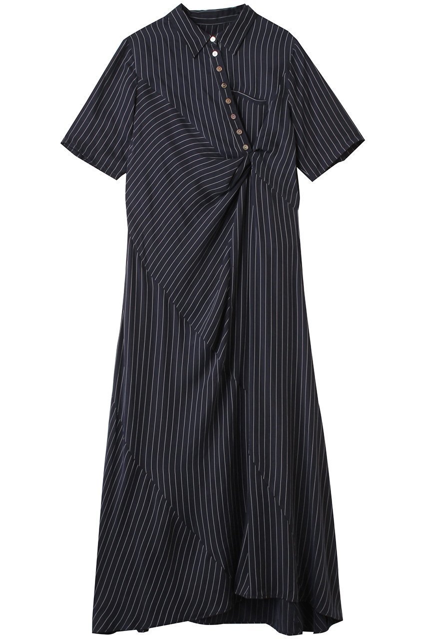 【メゾンスペシャル/MAISON SPECIAL】のTwist Polo Shirt Dress/ツイストポロシャツワンピース インテリア・キッズ・メンズ・レディースファッション・服の通販 founy(ファニー) ファッション Fashion レディースファッション Fashion for Women ワンピース Dresses フォーマル・パーティードレス・結婚式用ドレス Elegant & Casual Dresses シャツワンピース / 1枚で着映えコーデ Shirt Dresses チュニック Tunic Tops & Dresses インナー Innerwear 切替 Switching, Contrast Panel ストライプ Stripe, Striped Pattern チェック Check, Plaid, Tartan チュニック Tunic, Long Top ツイスト Tweed, Tweed Fabric ドレープ Drape, Draping Fabric ポロシャツ Polo Shirt, Collared Tee マキシ Maxi, Full Length ヨーク Yoke, Yoke Design ランダム Random, Irregular ロング Long, Long-Length 夏 Summer NVY(ネイビー)|ID: prp329100004899733 ipo3291000000036659941
