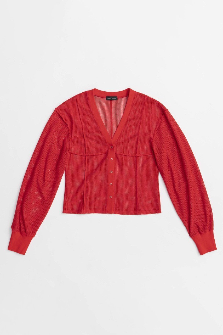 【メゾンスペシャル/MAISON SPECIAL】のMesh Cardigan/メッシュカーディガン 人気、トレンドファッション・服の通販 founy(ファニー) 　ファッション　Fashion　レディースファッション　Fashion for Women　トップス・カットソー　Cut & Sew Tops　カーディガン・羽織り　Layered Style Cardigans　シャツ・ブラウス・オフィスカジュアル　Elegant Blouses & Button-Ups　ロングTシャツ・Tシャツ　Longline T-Shirts & Tees　カットソー・ベーシックTシャツ　Cut-and-Sewn Tops / Stretch Tees & Basics　エアリー　Airy Texture　カーディガン　Cardigan, Knitwear　シェイプ　Shape, Slim Fit　スリーブ　Sleeve, Long Sleeve / Short Sleeve　メッシュ　Mesh, Net Fabric　夏　Summer　旅行　Travel　other-6|ID: prp329100004899740 ipo3291000000036706079
