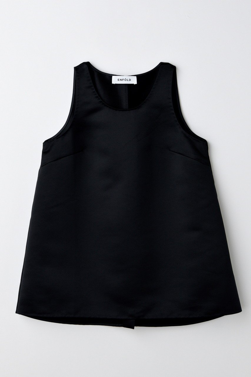 【エンフォルド/ENFOLD】のFLARE TANK-TOPS/タンクトップ インテリア・キッズ・メンズ・レディースファッション・服の通販 founy(ファニー) 　ファッション　Fashion　レディースファッション　Fashion for Women　トップス・カットソー　Cut & Sew Tops　キャミソール&ノースリーブ　Camisoles & Sleeveless Tops　シャツ・ブラウス・オフィスカジュアル　Elegant Blouses & Button-Ups　ロングTシャツ・Tシャツ　Longline T-Shirts & Tees　カットソー・ベーシックTシャツ　Cut-and-Sewn Tops / Stretch Tees & Basics　おすすめ　Recommended / Our Picks　エレガント 上品　Elegant　キャミソール　Camisole, Spaghetti Strap Top　キュロット　Culottes, Wide Shorts　セットアップ　Set-Up, Coordinated Outfit　タンク　Tank Top, Sleeveless Top　夏　Summer　ブラック|ID: prp329100004899744 ipo3291000000036660043