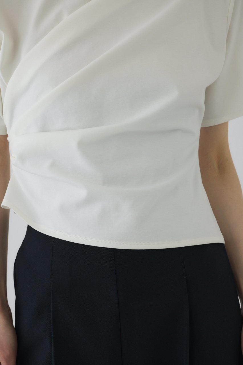 【リムアーク/RIM.ARK】のAsymmetry tuck cut tops/トップス 人気、トレンドファッション・服の通販 founy(ファニー) ファッション Fashion レディースファッション Fashion for Women トップス・カットソー Cut & Sew Tops シャツ・ブラウス・オフィスカジュアル Elegant Blouses & Button-Ups ロングTシャツ・Tシャツ Longline T-Shirts & Tees カットソー・ベーシックTシャツ Cut-and-Sewn Tops / Stretch Tees & Basics アシンメトリー Asymmetrical Style カットソー Cut and Sewn Top ショート Short, Short Length スマート Smart, Elegant スリーブ Sleeve, Long Sleeve / Short Sleeve セットアップ Set-Up, Coordinated Outfit ドレープ Drape, Draping Fabric モダン Modern, Contemporary other-7|ID: prp329100004899760 ipo3291000000036706179