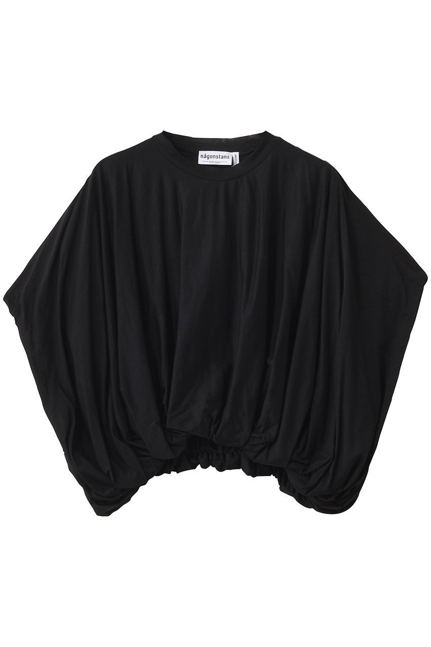 【ナゴンスタンス/nagonstans】のSheer Jersey バルーンクロップドT/SH Tシャツ インテリア・キッズ・メンズ・レディースファッション・服の通販 founy(ファニー) 　ファッション　Fashion　レディースファッション　Fashion for Women　トップス・カットソー　Cut & Sew Tops　シャツ・ブラウス・オフィスカジュアル　Elegant Blouses & Button-Ups　ロングTシャツ・Tシャツ　Longline T-Shirts & Tees　カットソー・ベーシックTシャツ　Cut-and-Sewn Tops / Stretch Tees & Basics　おすすめ　Recommended / Our Picks　ショート　Short, Short Length　スリーブ　Sleeve, Long Sleeve / Short Sleeve　セットアップ　Set-Up, Coordinated Outfit　ルーズ　Loose, Oversized　ワイド　Wide, Wide Fit　Black|ID: prp329100004899762 ipo3291000000036660241