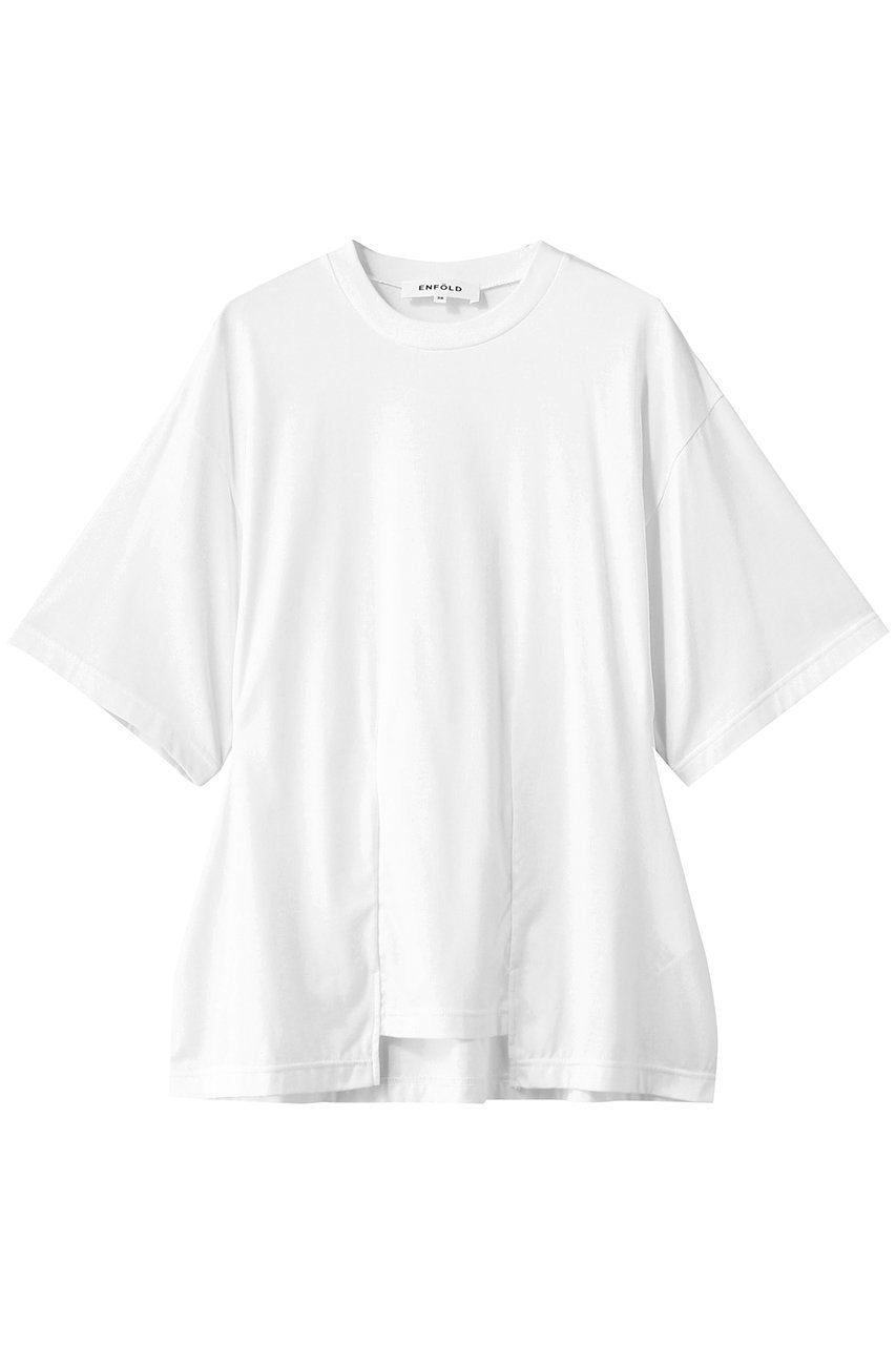 【エンフォルド/ENFOLD】のSHAPE T-SHIRT/Tシャツ 人気、トレンドファッション・服の通販 founy(ファニー) ファッション Fashion レディースファッション Fashion for Women トップス・カットソー Cut & Sew Tops シャツ・ブラウス・オフィスカジュアル Elegant Blouses & Button-Ups ロングTシャツ・Tシャツ Longline T-Shirts & Tees カットソー・ベーシックTシャツ Cut-and-Sewn Tops / Stretch Tees & Basics シェイプ Shape, Slim Fit ショート Short, Short Length スリーブ Sleeve, Long Sleeve / Short Sleeve リラックス Relax, Relaxed Fit エレガント 上品 Elegant other-1|ID: prp329100004899765 ipo3291000000036660264