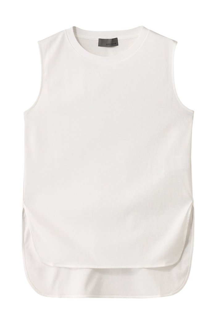 【アンクレイヴ/uncrave】のライトスムース ノースリーブカットソー インテリア・キッズ・メンズ・レディースファッション・服の通販 founy(ファニー) https://founy.com/ ファッション Fashion レディースファッション Fashion for Women トップス・カットソー Cut & Sew Tops キャミソール&ノースリーブ Camisoles & Sleeveless Tops シャツ・ブラウス・オフィスカジュアル Elegant Blouses & Button-Ups ロングTシャツ・Tシャツ Longline T-Shirts & Tees カットソー・ベーシックTシャツ Cut-and-Sewn Tops / Stretch Tees & Basics インナー Innerwear キャミソール Camisole, Spaghetti Strap Top シンプル Simple, Minimal ジャケット Jacket, Outerwear スリット Slit, Slit Detail タンク Tank Top, Sleeveless Top ラウンド Round, Round Neck |ID: prp329100004899771 ipo3291000000036906236