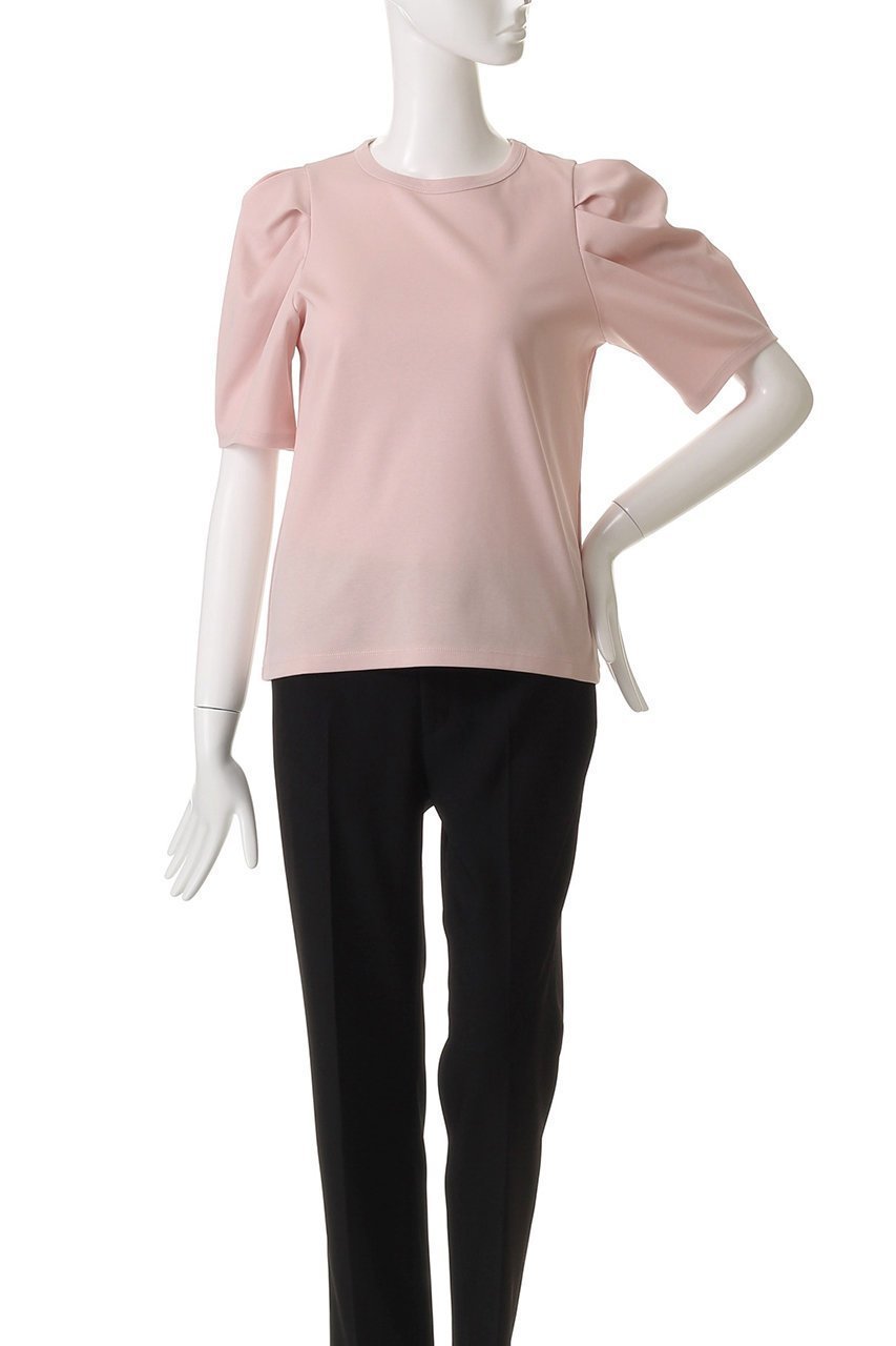 【アンクレイヴ/uncrave】のダブルフェイスジャージー ボリュームスリーブカットソー 人気、トレンドファッション・服の通販 founy(ファニー) 　ファッション　Fashion　レディースファッション　Fashion for Women　トップス・カットソー　Cut & Sew Tops　シャツ・ブラウス・オフィスカジュアル　Elegant Blouses & Button-Ups　ロングTシャツ・Tシャツ　Longline T-Shirts & Tees　カットソー・ベーシックTシャツ　Cut-and-Sewn Tops / Stretch Tees & Basics　ボリューム袖・フリルスリーブブラウス　Voluminous & Ruffle Sleeves / Puffy Sleeve Tops　カットソー　Cut and Sewn Top　コンパクト　Compact, Small Size　ショート　Short, Short Length　シルケット　Silket, Silky Cotton　スリーブ　Sleeve, Long Sleeve / Short Sleeve　トレンド　Trend, Trending Now　モダン　Modern, Contemporary　other-2|ID: prp329100004899778 ipo3291000000036660424