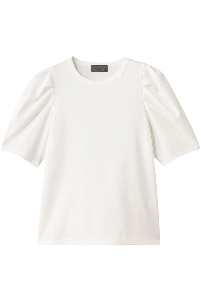 【アンクレイヴ/uncrave】のダブルフェイスジャージー ボリュームスリーブカットソー インテリア・キッズ・メンズ・レディースファッション・服の通販 founy(ファニー) https://founy.com/ ファッション Fashion レディースファッション Fashion for Women トップス・カットソー Cut & Sew Tops シャツ・ブラウス・オフィスカジュアル Elegant Blouses & Button-Ups ロングTシャツ・Tシャツ Longline T-Shirts & Tees カットソー・ベーシックTシャツ Cut-and-Sewn Tops / Stretch Tees & Basics ボリューム袖・フリルスリーブブラウス Voluminous & Ruffle Sleeves / Puffy Sleeve Tops カットソー Cut and Sewn Top コンパクト Compact, Small Size ショート Short, Short Length シルケット Silket, Silky Cotton スリーブ Sleeve, Long Sleeve / Short Sleeve トレンド Trend, Trending Now モダン Modern, Contemporary |ID: prp329100004899778 ipo3291000000036920626