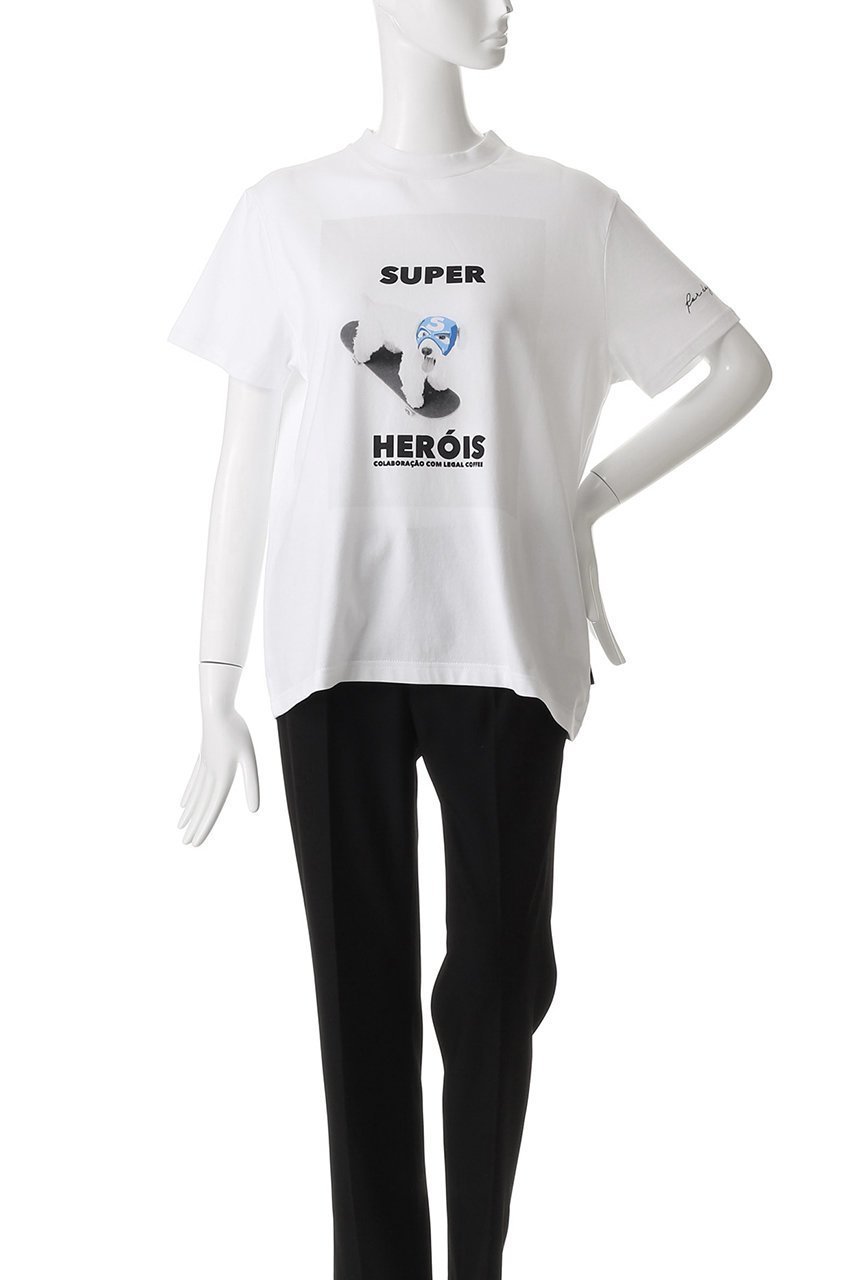 【プルミエ アロンディスモン/1er Arrondissement】のNOMADIS Tシャツ 人気、トレンドファッション・服の通販 founy(ファニー) 　ファッション　Fashion　レディースファッション　Fashion for Women　トップス・カットソー　Cut & Sew Tops　シャツ・ブラウス・オフィスカジュアル　Elegant Blouses & Button-Ups　ロングTシャツ・Tシャツ　Longline T-Shirts & Tees　カットソー・ベーシックTシャツ　Cut-and-Sewn Tops / Stretch Tees & Basics　ショート　Short, Short Length　スリーブ　Sleeve, Long Sleeve / Short Sleeve　デニム　Denim, Jeans Material　バランス　Balance, Style Balance　フェミニン　Feminine, Girly　プリント　Print, Printed Pattern　ボトム　Bottoms, Lower Wear　other-2|ID: prp329100004899779 ipo3291000000036660433