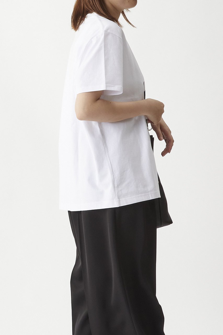 【プルミエ アロンディスモン/1er Arrondissement】のNOMADIS Tシャツ 人気、トレンドファッション・服の通販 founy(ファニー) 　ファッション　Fashion　レディースファッション　Fashion for Women　トップス・カットソー　Cut & Sew Tops　シャツ・ブラウス・オフィスカジュアル　Elegant Blouses & Button-Ups　ロングTシャツ・Tシャツ　Longline T-Shirts & Tees　カットソー・ベーシックTシャツ　Cut-and-Sewn Tops / Stretch Tees & Basics　ショート　Short, Short Length　スリーブ　Sleeve, Long Sleeve / Short Sleeve　デニム　Denim, Jeans Material　バランス　Balance, Style Balance　フェミニン　Feminine, Girly　プリント　Print, Printed Pattern　ボトム　Bottoms, Lower Wear　other-8|ID: prp329100004899779 ipo3291000000036660439