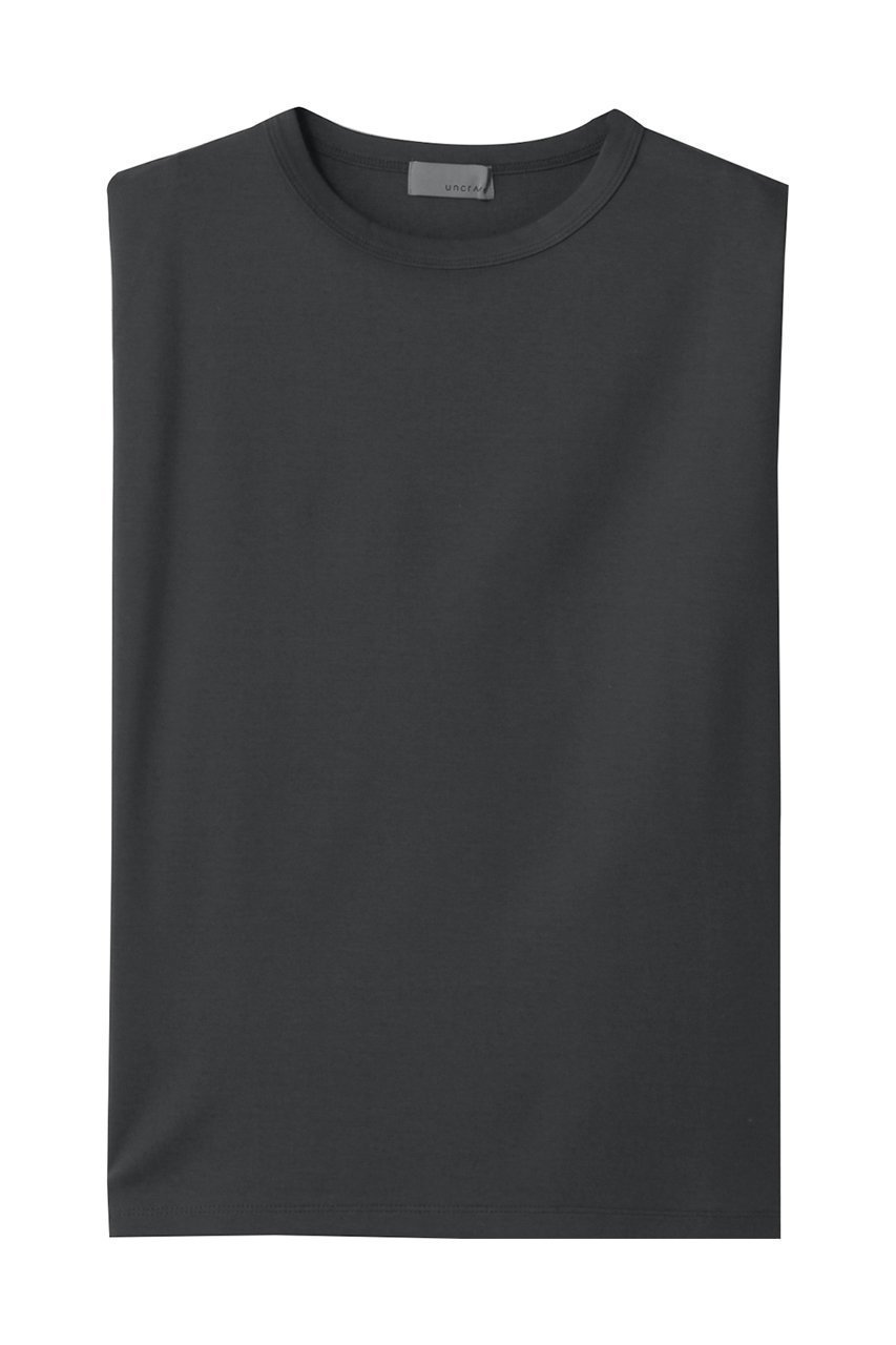 【アンクレイヴ/uncrave】のダブルフェイスジャージー ノースリーブカットソー インテリア・キッズ・メンズ・レディースファッション・服の通販 founy(ファニー) 　ファッション　Fashion　レディースファッション　Fashion for Women　トップス・カットソー　Cut & Sew Tops　キャミソール&ノースリーブ　Camisoles & Sleeveless Tops　シャツ・ブラウス・オフィスカジュアル　Elegant Blouses & Button-Ups　ロングTシャツ・Tシャツ　Longline T-Shirts & Tees　カットソー・ベーシックTシャツ　Cut-and-Sewn Tops / Stretch Tees & Basics　カットソー　Cut and Sewn Top　キャミソール　Camisole, Spaghetti Strap Top　ショルダー　Shoulder, Shoulder Strap　シルケット　Silket, Silky Cotton　タンク　Tank Top, Sleeveless Top　ダブル　Double, Double-Breasted　ノースリーブ　Sleeveless, No-Sleeve　フェイス　Face, Facial Design　定番　Standard, Basic Item　スレート|ID: prp329100004899795 ipo3291000000036660582