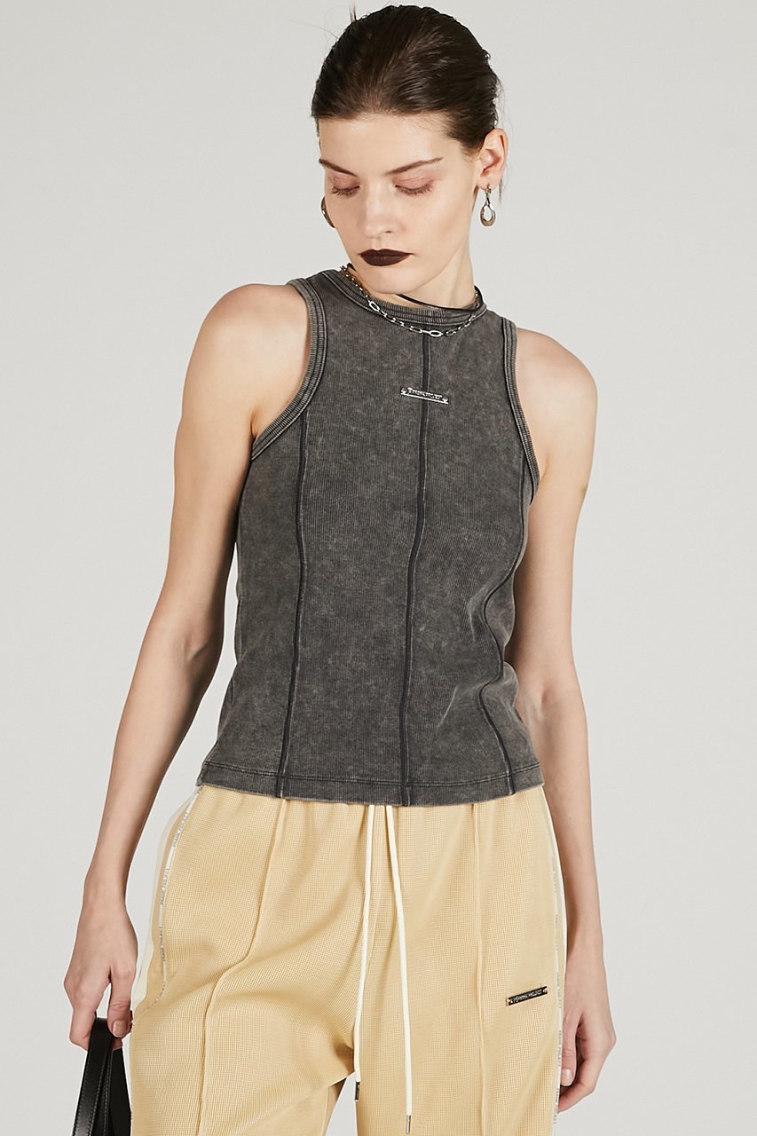 【プランク プロジェクト/PRANK PROJECT】の2WAYフックアイタンク / 2WAY Hook Eye Tank 人気、トレンドファッション・服の通販 founy(ファニー) 　ファッション　Fashion　レディースファッション　Fashion for Women　トップス・カットソー　Cut & Sew Tops　キャミソール&ノースリーブ　Camisoles & Sleeveless Tops　シャツ・ブラウス・オフィスカジュアル　Elegant Blouses & Button-Ups　ロングTシャツ・Tシャツ　Longline T-Shirts & Tees　カットソー・ベーシックTシャツ　Cut-and-Sewn Tops / Stretch Tees & Basics　アメリカン　American Style　インナー　Innerwear　キャミソール　Camisole, Spaghetti Strap Top　スリーブ　Sleeve, Long Sleeve / Short Sleeve　タンク　Tank Top, Sleeveless Top　ビンテージ　Vintage, Retro Style　フロント　Front, Front Design　プレート　Plate, Dish　ヘムライン　Hemline, Bottom Cut　ロング　Long, Long-Length　夏　Summer　other-8|ID: prp329100004899804 ipo3291000000036706299