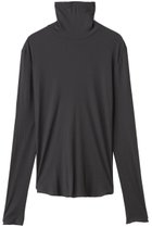 【スリー ドッツ/three dots】のシアー タートルネックTEE チャコール|ID: prp329100004899806 ipo3291000000036660680