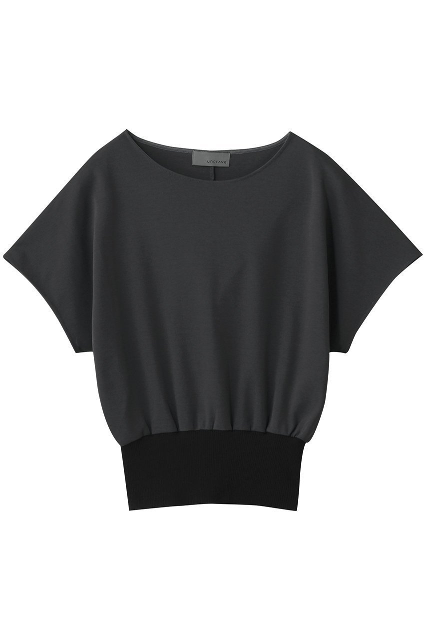 【アンクレイヴ/uncrave】のダブルフェイスジャージ ドルマンスリーブリブトップス インテリア・キッズ・メンズ・レディースファッション・服の通販 founy(ファニー) ファッション Fashion レディースファッション Fashion for Women トップス・カットソー Cut & Sew Tops シャツ・ブラウス・オフィスカジュアル Elegant Blouses & Button-Ups ロングTシャツ・Tシャツ Longline T-Shirts & Tees カットソー・ベーシックTシャツ Cut-and-Sewn Tops / Stretch Tees & Basics ショート Short, Short Length シルケット Silket, Silky Cotton スリーブ Sleeve, Long Sleeve / Short Sleeve フラット Flat, Flat Shoes 定番 Standard, Basic Item スレート|ID: prp329100004899835 ipo3291000000036660995