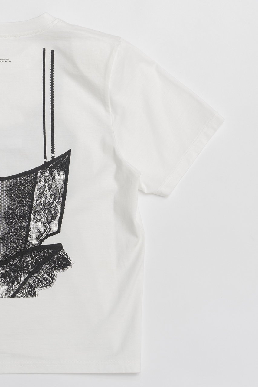 【プランク プロジェクト/PRANK PROJECT】のトロンブルイユランジェリーTEE/ Trombouille Lingerie Tee 人気、トレンドファッション・服の通販 founy(ファニー) 　ファッション　Fashion　レディースファッション　Fashion for Women　下着・ランジェリー　Lingerie & Intimates　その他ランジェリー・インナーアイテム　Other Lingerie / Intimates　トップス・カットソー　Cut & Sew Tops　ショート　Short, Short Length　スリーブ　Sleeve, Long Sleeve / Short Sleeve　バランス　Balance, Style Balance　プリント　Print, Printed Pattern　ランジェリー　Lingerie, Intimate Wear　レース　Lace, Lace Fabric　other-7|ID: prp329100004899854 ipo3291000000036661195