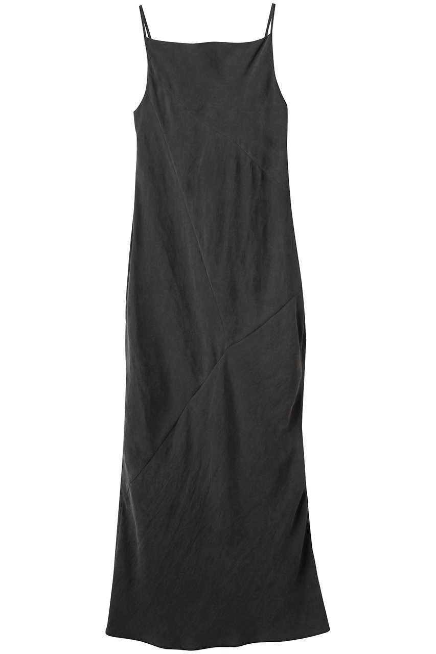 【プランク プロジェクト/PRANK PROJECT】のアシメバックオープンキュプラワンピース / Asymmetrical Back Open Dress インテリア・キッズ・メンズ・レディースファッション・服の通販 founy(ファウニー) 　ファッション　Fashion　レディースファッション　Fashion for Women　ワンピース　Dresses　フォーマル・パーティードレス・結婚式用ドレス　Elegant & Casual Dresses　チュニック　Tunic Tops & Dresses　アシンメトリー　Asymmetrical Style　キュプラ　Cupro, Eco Fabric　ストレート　Straight, Straight Cut　スリット　Slit, Slit Detail　チュニック　Tunic, Long Top　フロント　Front, Front Design　ロング　Long, Long-Length　夏　Summer　BLK(ブラック)|ID: prp329100004899858 ipo3291000000036661226