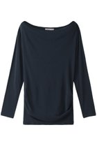 【フォーコーナーズ/+FOUR CORNERS】のハーフミラノ オフショルダーロングスリーブ プルオーバー 人気、トレンドファッション・服の通販 founy(ファニー) ファッション Fashion レディースファッション Fashion for Women トップス・カットソー Cut & Sew Tops シャツ・ブラウス・オフィスカジュアル Elegant Blouses & Button-Ups ロングTシャツ・Tシャツ Longline T-Shirts & Tees カジュアルプルオーバー・ニットトップス Pullovers & Knit Tops / Casual Pullovers カットソー・ベーシックTシャツ Cut-and-Sewn Tops / Stretch Tees & Basics ショート Short, Short Length スリーブ Sleeve, Long Sleeve / Short Sleeve デコルテ Décolleté, Neckline ハーフ Half, Half-Length ベーシック Basic, Essential ミラノ Milano Style, Italian-Inspired ロング Long, Long-Length エレガント 上品 Elegant thumbnail ネイビー|ID: prp329100004899862 ipo3291000000036661371